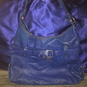 Large Blue Shoulder Bag
